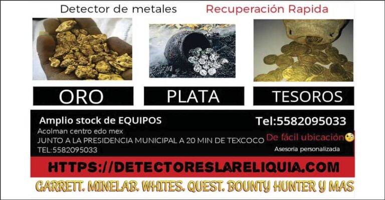 dectores de metal la reliquia tienda de detectores de metales en mexico.