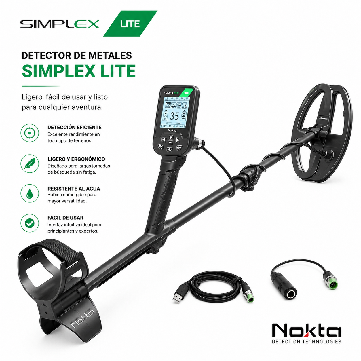 DETECTOR DE METALES NOKTA SIMPLEX LITE - Imagen 2