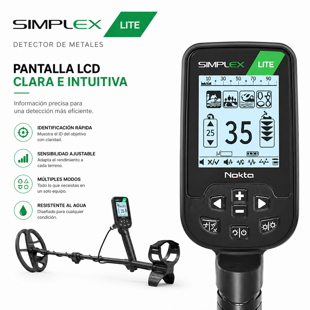 DETECTOR DE METALES NOKTA SIMPLEX LITE - Imagen 3