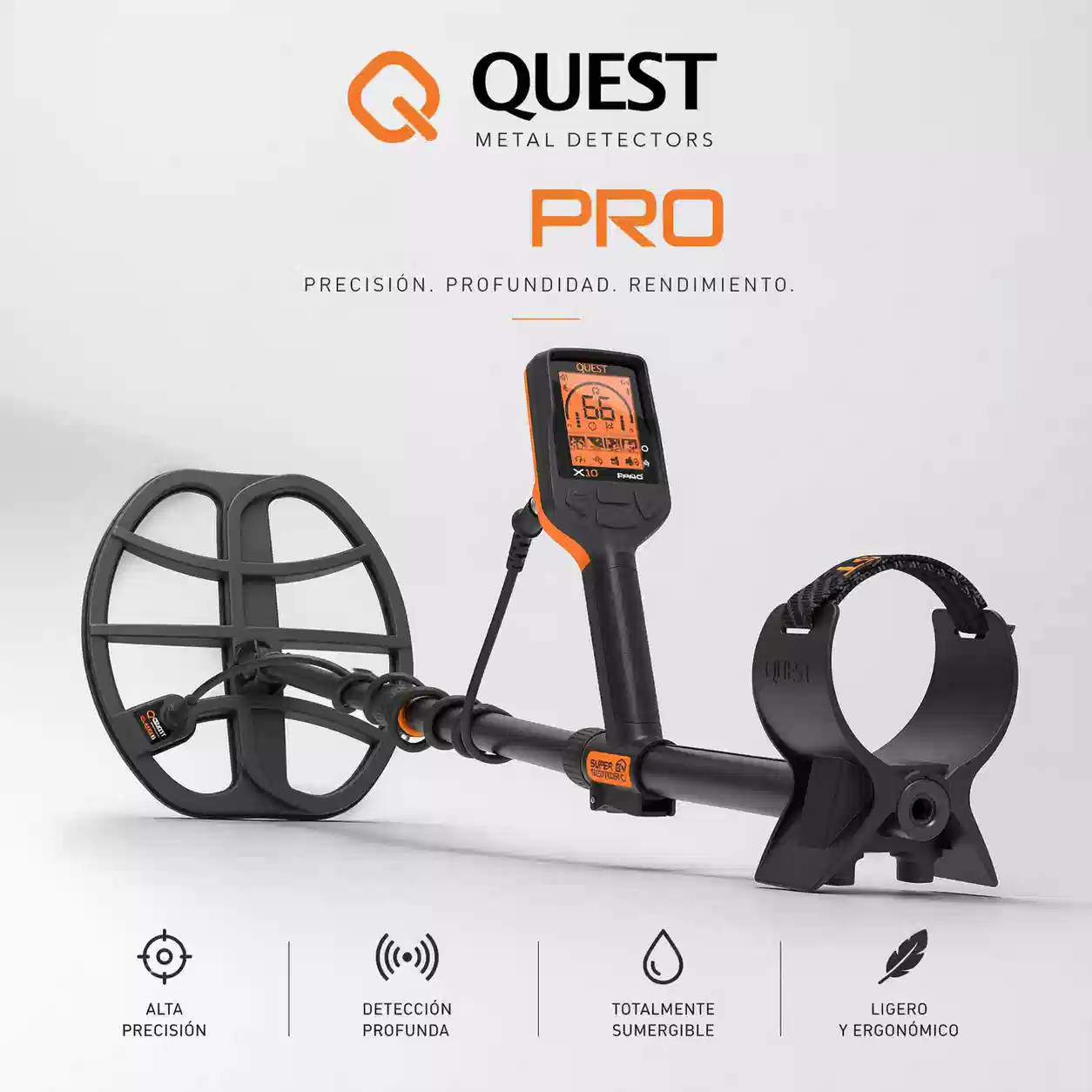 DETECTOR DE METALES QUEST X10 IDMAX