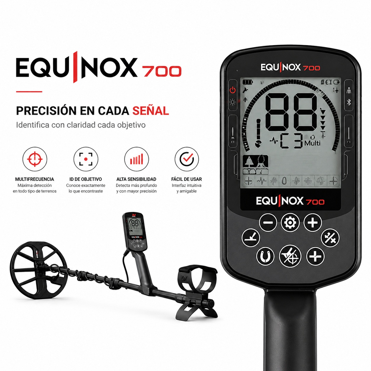 DETECTOR DE METALES MINELAB EQUINOX 700 - Imagen 3