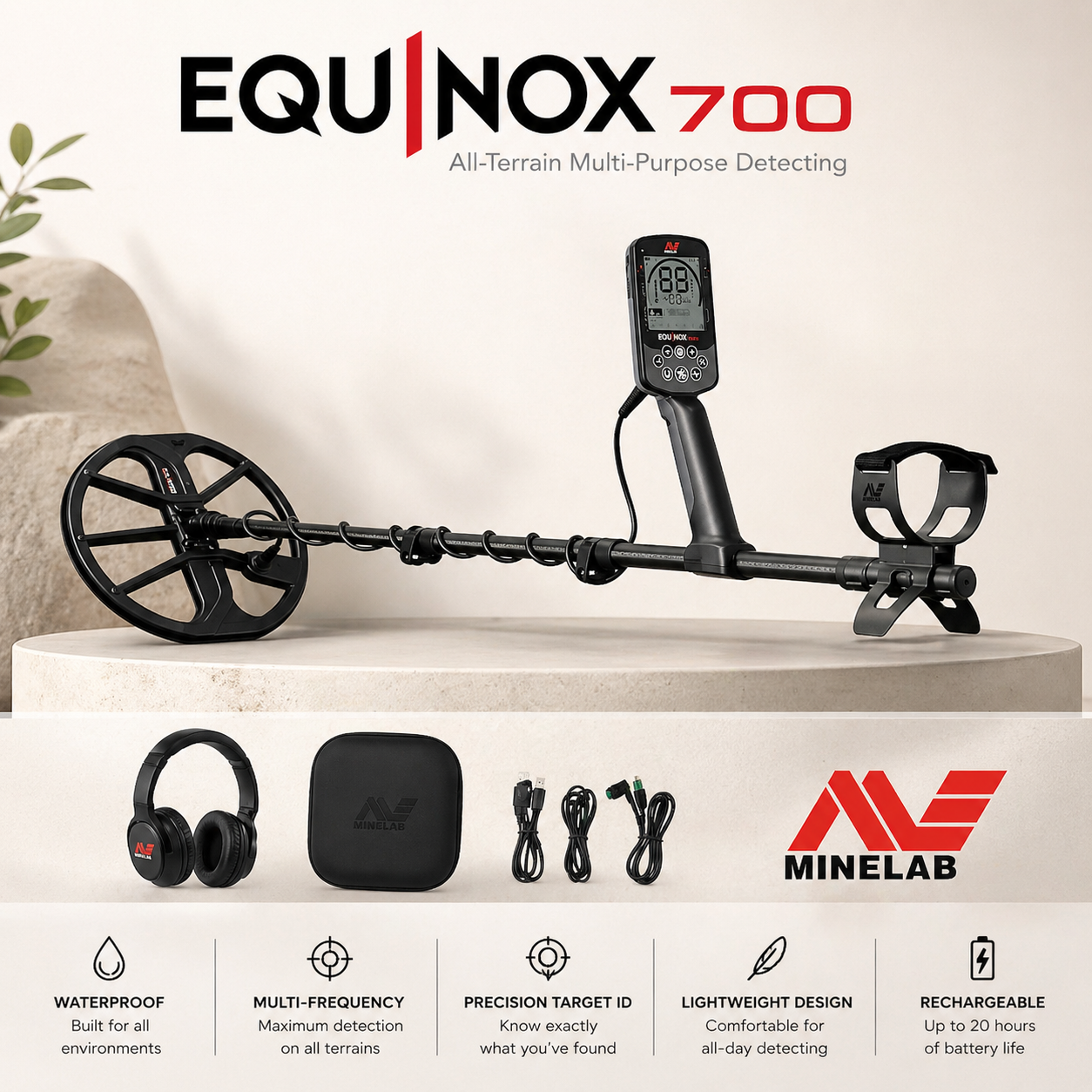DETECTOR DE METALES MINELAB EQUINOX 700