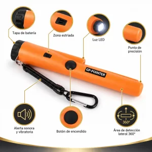 Pinpointer profesional GP-Pointer para recuperación de objetos metálicos