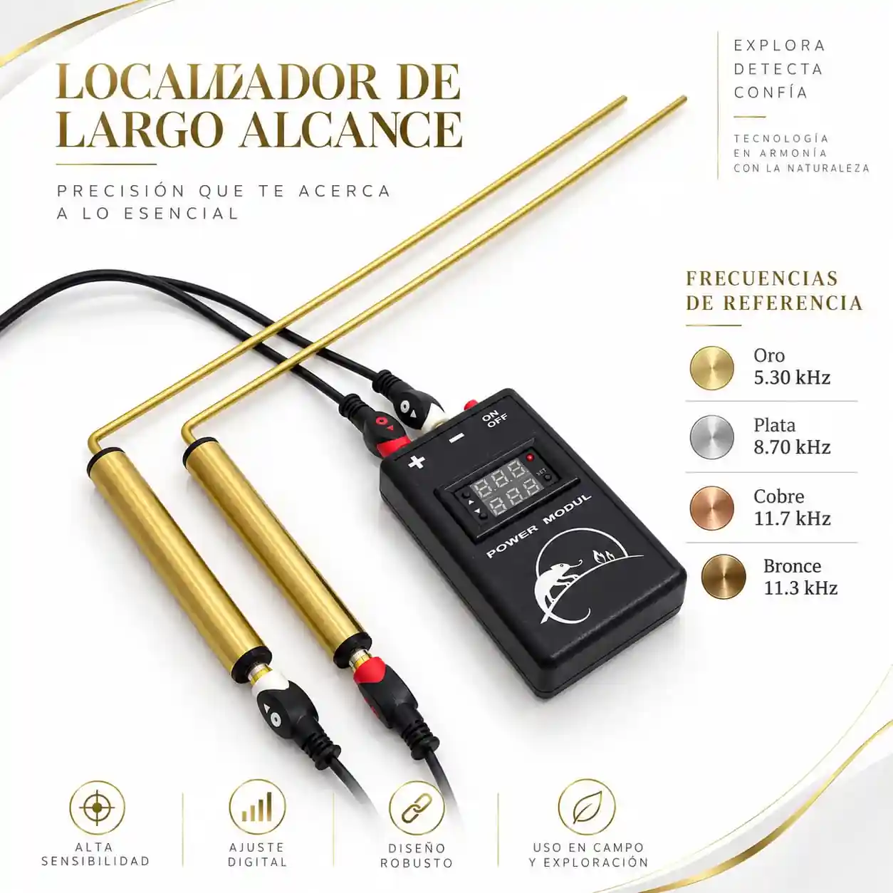 Módulo electrónico para sistema de prospección por frecuencia