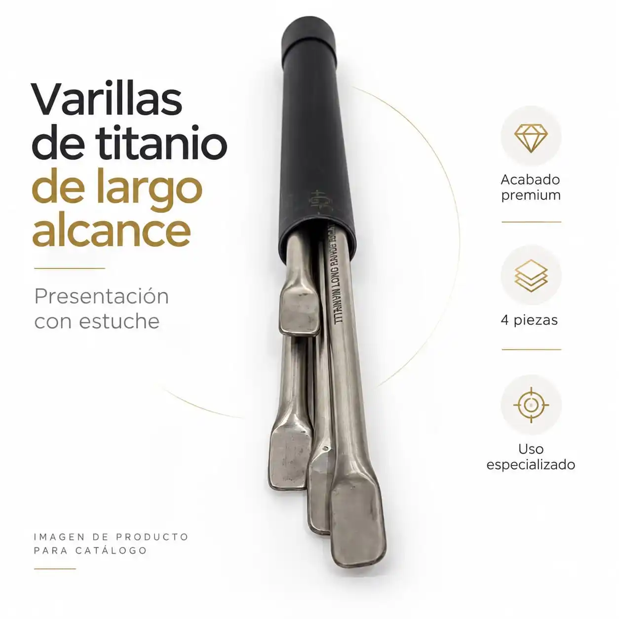 Varillas de titanio para exploración de terreno