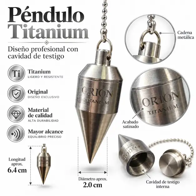 PÉNDULO ORION TITANIUM PROFESIONAL CON CÁMARA DE TESTIGO
